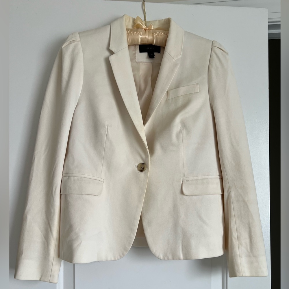J. Crew cream blazer